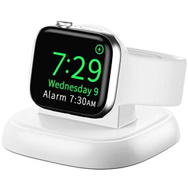 【送料無料】LVFAN Apple Watch 充電器 ワイヤレス 磁気充電器 アップルウォッチ 充電スタンド 急速充電 ナイトスタンド Apple Watch Series Ultra 8 7 6 SE 5 4 3 2 1対応 充電ドック 置くだけで充電 充電ケーブル付属 ホワイト