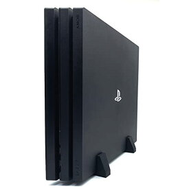 【送料無料】XM&QY PS4 Pro 縦置きスタンド PlayStation4 Pro シリコンフットスタンド 安定したベースマウス滑り止めフィート付き十分な冷却スペース【ブラック】