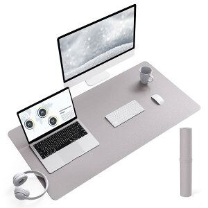 YSAGi デスクマット マウス対応 レザー デスクマット 大型マウスパッド 裏面はスエード 滑り止め 厚さ2mm 防水 防油 断熱 お手入れ簡単 オフィス 自宅用 装飾用 デスクパッド