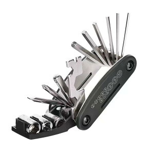 LUYING 自転車工具セット 六角レンチ16in1 多機能 携帯 六角レンチ ソケット 高硬度 持ち運び便利 折りたたみ式携帯工具 クロスバイク ロードバイクなど用