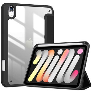 ProCase iPad Mini A17 Pro ��7���� 2024 Mini6 �P�[�X 2021 8.3�C���` �y���z���_�[ �I�[�g�X���[�v/�E�F�C�N�@�\ �ϏՌ� �O�܂�X�^���h �����o�b�N�J�o�[ �K�p�@��FiPad Mini A17 Pro ��7���� 2024�AiPad Mini