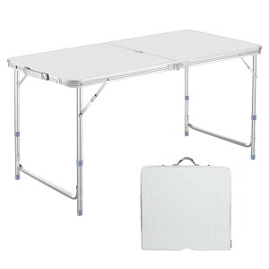 DesertFox AEghA ܂肽 e[u 120cm 3iK\ Lve[u sNjbN W[ Lvp ܏ RpNg [ ȒPg006 (Vo[)