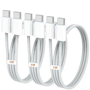 USB Type C [dP[u 3{ 1M Type-C to Type-CP[u PDΉ iPhone 15 [dP[u 100w/5A }[d P[u f[^] ϋv fh~Galaxy/MacBook Pro/iPhone 15/15 Pro/Pro Max/AndroidType-c@Ή