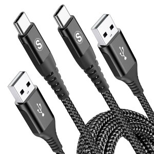 USB Type C P[uy0.5M/2{ZbgzSweguard USB-A & USB C P[uyQC3.0Ή}[dz^Cvc [dP[u iPhone16/iPhone 15 Pro MAX, iPad Pro,Samsung Galaxy S24 S23 S22 S21 S20 S10/A55/A15 Flip,Sony,Xiaomi,Pixel,LG,Moto,
