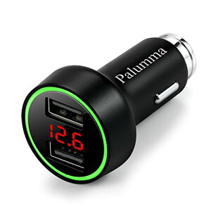 yzԍڏ[d Ԃ̓d Palumma 2USB|[g d 4.8Ad }[d LEDfW^fBXv[ USBJ[`[W[ d12`24VԑΉ y iPhone & android & IQOS Ήz