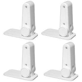 SANJAOYEE チャイルドロック ドアノブ ロック 4個セット 子供 ドアノブロック 猫ドア開け防止 部屋鍵後付け チャイルドロック 扉 キャビネット 窓 戸棚 開閉禁止 180°回転式 簡単操作 赤ちゃん ペット用 けが防止 指はさみ防止 いたずら防止 地震 対策