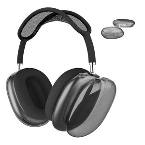 MOLOPPO (b|) AirPods MaxpP[XJo[ NAŃ\tgȔMY|E^̃XL h~ ȃANZT[ ͂ȕیJo[ Apple AirPods Maxp (NAubN)