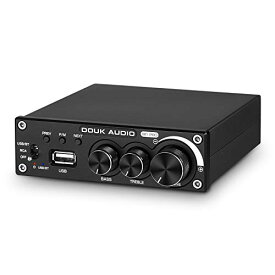【送料無料】DOUK AUDIO M1 PRO Hi-Fi 320W Bluetooth 5.0 パワーアンプ ステレオ サブウーファー アンプUSB 音楽プレーヤー