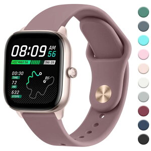 [Vancle] 20mm �o���h for Amazfit GTS 4 Mini/GTS 4/GTS 3/GTS 2 Mini, Bip U Pro/Bip 3/Bip 3 Pro �o���h �����x���g �_�炩�� �V���R���o���h ���߉\ (�X���[�N�o�C�I���b�g)