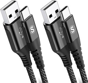 USB Type C P[uy2m+3m/2{ZbgzSweguard USB-A & USB-C P[uy3.1A QC3.0Ή }[dz ^Cvc [dP[uiPhone 16/iPhone 15 Pro MAX, iPad Pro,Samsung Galaxy S25/S24/S23/S22,Sony,Xiaomi,Huawei,Pixel,type-c@