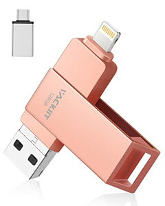 Vackiit yMFiF؎擾ziPhonepUSB[ 128GB USBtbVhCu USB 3.0 tbV[ X}z f[^ۑ ʐ^ obNAbv lightningRlN^ iPhone/iPad/PC/Android/Macp eʕs