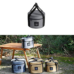 【送料無料】Tumecos ダッチオーブンバッグ アウトドア ダッチオーブンポットトート 調理器具 食器 収納ケース ダッチオーブン収納ケース 多機能 クッカー 収納バッグ キャンプ 食器入れバッ
