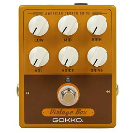 【送料無料】GOKKO AUDIO アンプ シミュレーター フェンダーアンプの音 ペダル エフェクター Vintage Box American Sound GK-33