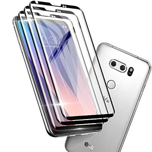 �y3���Z�b�g�zLG V30+ �t�B����/au isai V30+ LGV35 / docomo V30+ L-01K/JOJO L-02K/LG V30 Plus �K���X�t�B���� �\�ʍd�x 9H�y���{���Ɏq�f�ލ̗p�z3D Touch�Ή� �t�B�����ϏՌ��t���ی� �ϋv�� �t���ی�t�B���� 