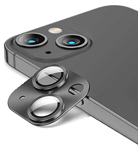 iPhone 14 /iPhone 14 Plus JtB [Kakuki] ACtH14 /ACtH14 vX JیtB ϏՌ IoI[o[h~ A~ JJo[ (iPhone 14 / 14 Plus, ubN)