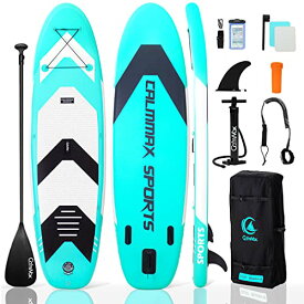 CalmMax インフレータブル スタンドアップパドルボード サップボード SUP 長320cm 幅80cm 厚15cm 耐荷重量150kg 軽量 安定 滑り止め