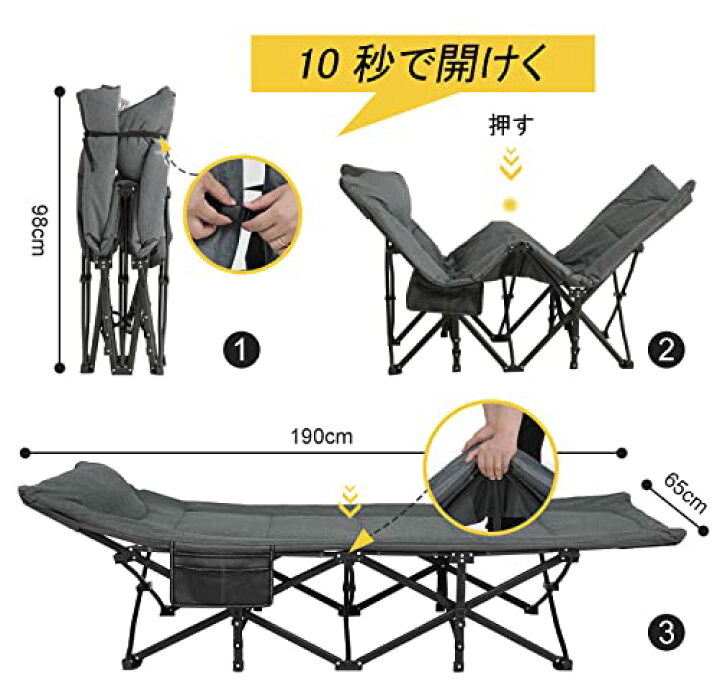 楽天市場】ATORPOK 折り畳み式ベッド 簡易ベッド コット 折りたたみ 