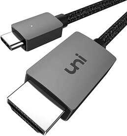 USB Type C HDMI 変換ケーブル 1.8M uniAccessories【4K UHD映像出力 】タイプC to HDMI変換アダプタ Samsung/MacBook Pro Air/iPad Pro/Huawei Matebook