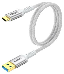 SUNGUY USB Type C P[u 0.6M USB3.1 Gen2 10Gbps f[^] ^Cvc [d USB-A to USB-C 60cm bLRlN^ Android AutoΉ iC҂ ϋv iPhone16/15V[Y/Galaxy S24 ultra/iPad Pro/iPad air 5 /Xpe