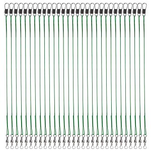 釣りワイヤーハリス 釣り糸 釣具 ステンレス鋼線 耐荷重 耐摩耗 スイベル・スナップ付き 仕掛け 海釣り 50本セット (25cm)