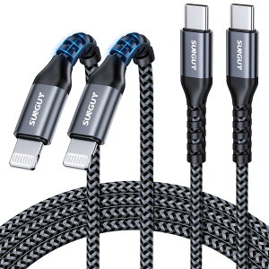SUNGUY USB-C LightningP[u 2M 2{ZbgyMFiF؎擾z ^Cvc CgjOP[u PDΉ 20W}[d iPhone [dP[u CarplayΉ ϋviC҂ iPhone 14 13 12 XR XS iPhone 8 7 6 SEȂǂ