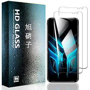 �y2���Z�b�g�zFor ASUS ROG Phone 3 ZS661KS �K���X�t�B���� For ROG Phone 3 �t�B���� �����K���X �ی�t�B���� �d�x9H �C�A�[�� ��U�h�~ �����x �����ߗ� �Ռ��z�� �w��h�~ �\��t���ȒP �t���K���X �t