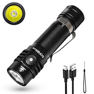 Sofirn SC18 d ^  イłƂ 1800[ tbVCg d LED Px USBC[d A_23 6[h nfBCg ϏՌ2M IP68h h ً}p d΍