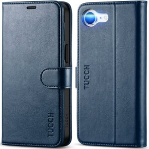 TUCCH iPhone 16e �Ή� �P�[�X �蒠�^ �A�C�t�H��16e �蒠�P�[�X �J�[�h���[ ���u���X�^���h�@�\ [RFID�u���b�L���O] �ϏՌ� �S�ʕی� TPU�f�� PU���� �����ӂ���16e�J�o�[ (2025�N���� 6.1�C���` �A�C�t