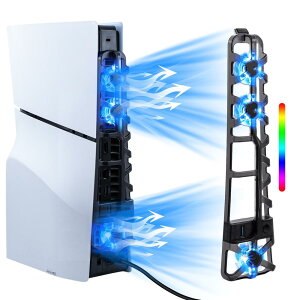 Mcbazel V^ PS5 Slimp pt@ RGBCgt mCY xpZp O̍t@ X}[gx fBXN/fW^őΉ -ubN