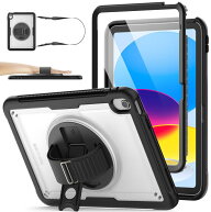 SEYMAC stock iPad A16 第11世代11インチ/第10世代10.9インチ専用ケース 耐衝撃 Gフック式ハンドストラッ…