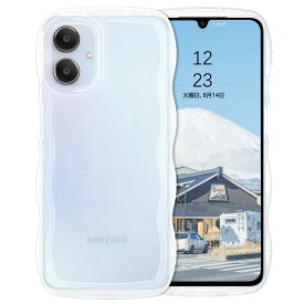 VENINGO Galaxy a25 5G ケース ギャラクシーa25 ケース ウェーブ 半透明フレーム おしゃれ TPU 韓国 かわいい 可愛い スマホケース 人気 シンプル 滑り止め 薄型 軽量 耐衝撃 指紋防止 レンズ保護 ストラップホール付き シリコン TPUバンパー Galaxy a25 5G SC-53F SCG33 6.7