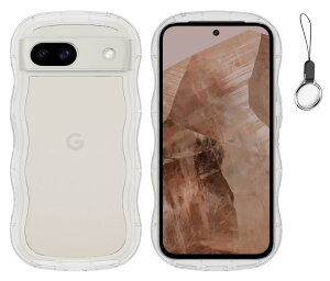 HILEGENER Google Pixel 8A ���킢�� �P�[�X ���˂��� �ϏՌ� �O�[�O�� �s�N�Z��8A 6.1�C���`�p����~�� �X�}�z�P�[�X�E�F�[�u �f�U�C�� ��Ƀt�B�b�g �X�}�z�J�o�[ �؍� ���� �N���A �\�t�gTPU�J�o