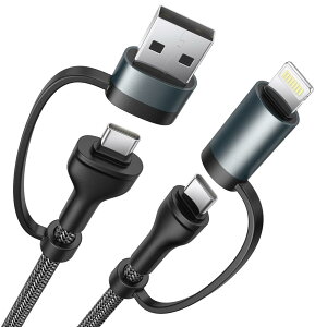 4in1 [dP[u }` Yosou iPhone [dP[u ^CvC 1m USB C CgjOP[u PD P[u [d USB C CP[u iPhone 15 14 plus 13 Pro Max 12 mini 11 XR XS Max 8 Galaxy Xperia Huawei