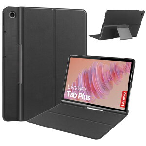 For Lenovo Tab Plus �P�[�X Kluso ���y�� �ɔ� Lenovo Tab Plus 11.5�C���` �J�o�[ ����PU ���U�[ �J���O�� �X�^���h �X�}�[�g�P�[�X �X�^���h �@�\ �X�}�[�g�J�o�[ �[�d�Ή� ���m�{ �^�u���b�g Tab Plus 