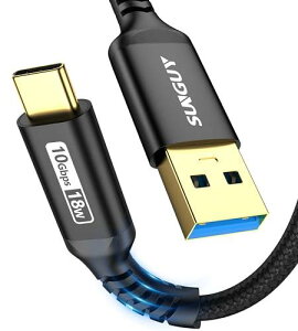 SUNGUY USB Type C P[u 1.5M USB 3.1 gen 2 USB C P[u 10Gbpsf[^] QC3.0Ή 3A}[d Android AutoΉ ^CvCP[u iC҂ GalaxyASonyAPixelAAhChI[gΉ ubN