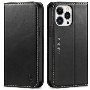 SHIELDON iPhone13 Pro Max �Ή� �P�[�X �蒠�^ �{�v ���U�[ �ϏՌ� �S�ʕی� TPU�f�� �J�[�h���[ ���z�^ ���u���X�^���h�@�\ [RFID�u���b�L���O] �}�}�O�l�b�g�� �����ӂ���13�v���}�N�X 6.7�C���`�Ή� 