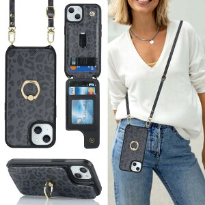Cavor iPhone13 iPhone14 �蒠�^�P�[�XiPhone14 �X�}�z�P�[�X�V�����_�[ �N���X�{�f�B���|�� �񂩂� �΂߂����V�����_�[ �P�[�X �w�ʃ|�P�b�g�t��iPhone13 ���z�^�P�[�X�y�㉺�J�ziPhone13 �g�уP�[�X�yRF