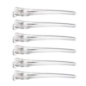 KISARG �_�b�J�[�� �����Y �w�A�s�� �w�A�N���b�v ���e�t �v���p �O�� �u���b�L���O ������ �N���b�v �Ղ����Ȃ� �s�� �傫�� L�T�C�Y 12.3cm 6�{�Z�b�g �N���A