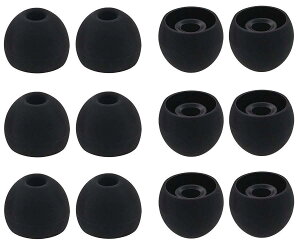 A-Focus イヤーピース イヤーチップ Lサイズ 12個セット 口径 4mm ARKARTECH T6, PALOVUE Earflow Lightning, r SoundBuds Slim,SoundPEATS(サウンドピーツ)インイヤーイヤホン等の内径ダイヤ約4のイヤホンに対応