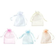 Nannlia 30枚 オーガンジー 巾着袋 20*30cm 小 ラッピング 袋 透明 プレゼント用 プレゼント 袋 小分け袋…