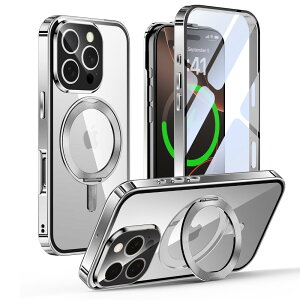 ACtH 16 v p P[X ʕی MagSafeΉ CDO 360°]X^h |bvAbvbNt iPhone 16 Pro A~op[ P[X Gunwon X}zP[X 9HKX PCw J