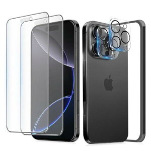 MINIKA �A���`�O���A �t�B���� iPhone 16 pro �K���X�t�B���� ���炳�� ��Phone16pro �t�B���� �T���T�� �A�C�t�H��16�v�� �ی�t�B���� �}�b�g �w��h�~ �Q�[�� �p �y2���z iPhone16 pro �J�����t�B���� 