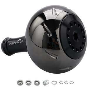 HEIGHTEN 45mm �p���[ ���[�� �n���h�� �m�u 4�F �V�}�m(Shimano) B�^�C�v �_�C��(Daiwa) L�T�C�Y �ʗp Aurora Series (�u���b�N���u���b�N) (719)
