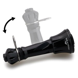 HEIGHTEN 50mm ���[�� �X�^���h �܂��ݎ� �V�}�m(SHIMANO) �_�C��(DAIWA) �X�s�j���O���[�� �ʗp ��� �t�b�N�L�[�p�[ ���C���X�g�b�p�[ (�u���b�N) (1018)