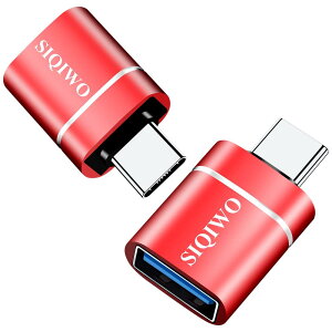 SIQIWO USB Type C ϊA_v^[ USB3.0 ] ^CvC ϊ 2Zbg Thunderbolt 3 OTGΉMacbook/iPad/Surface/Huawei/Sony/Samsung Galaxy/Chromebook/HP/Delly قUSB-C@ȂǂɑΉ USB-CϊR
