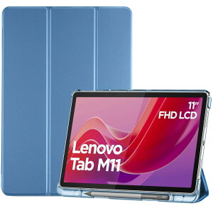 ProCase m{ Tab M11/B11/K11 10.95C` / NEC LAVIE Tab T11 11C` 2024 یP[X O܂ y[ tHI I[gX[v/EFCNɑΉ TPUobN X}[gJo[ Ή@FLenovo Tab M11
