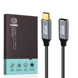 USB-C & USB-C P[u 1M Type-c  USB3.1 Gen2(10Gbps) 100W PD}[d f[^] ϋviC ^Cvc R[h Type-c@Ή (1M)