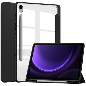 Galaxy Tab S9 FE 10.9C` P[X Tab S9 11C` Jo[ wʓ NA S Pen [ [dΉ I[gX[v 3܂X^h Android ^ubg MNV[ Tab S9 fe P[X  ϏՌ y (Tab 