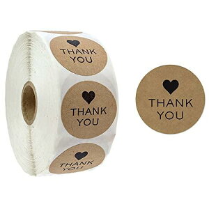 MYLCHBDJ ありがとう サンキューシール Thank you シール ギフトシール ありがとうシール 500枚入り 一枚25mm 母の日 結婚式 誕生日 記念日 感謝の日用 業務用 ステッカー クリスマスのギフトシール