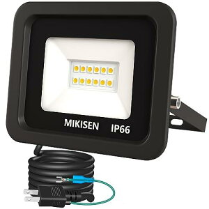 MIKISEN led  Ɠ Ŕ 10w dF 1200LM 3000K 100w 1.8R[h IP66h A[X[qt2PvO 120°Lp 100VΉ [NCg HpCg ledCg Ɠ O W ԏp q